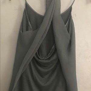 Club Monaco Sleeveless Top with Sheer Draping